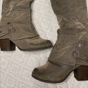 Fergalicious Knee-High Boots Taupe 8W